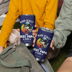 Fishing Gifts For Men Tumbler Cup Best Papa Ever Bass Fish Fisherman Fathers Day Gift TB10 Print Your Wear