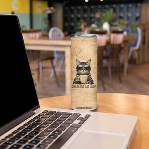 President Kamala Harris 2024 Skinny Tumbler Vintage Coffee Cat Childless Cat Lady TB10 Print Your Wear