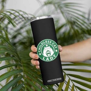 President Kamala Harris 2024 Skinny Tumbler Funny Coffee Cat Childless Cat Lady TB10 Print Your Wear
