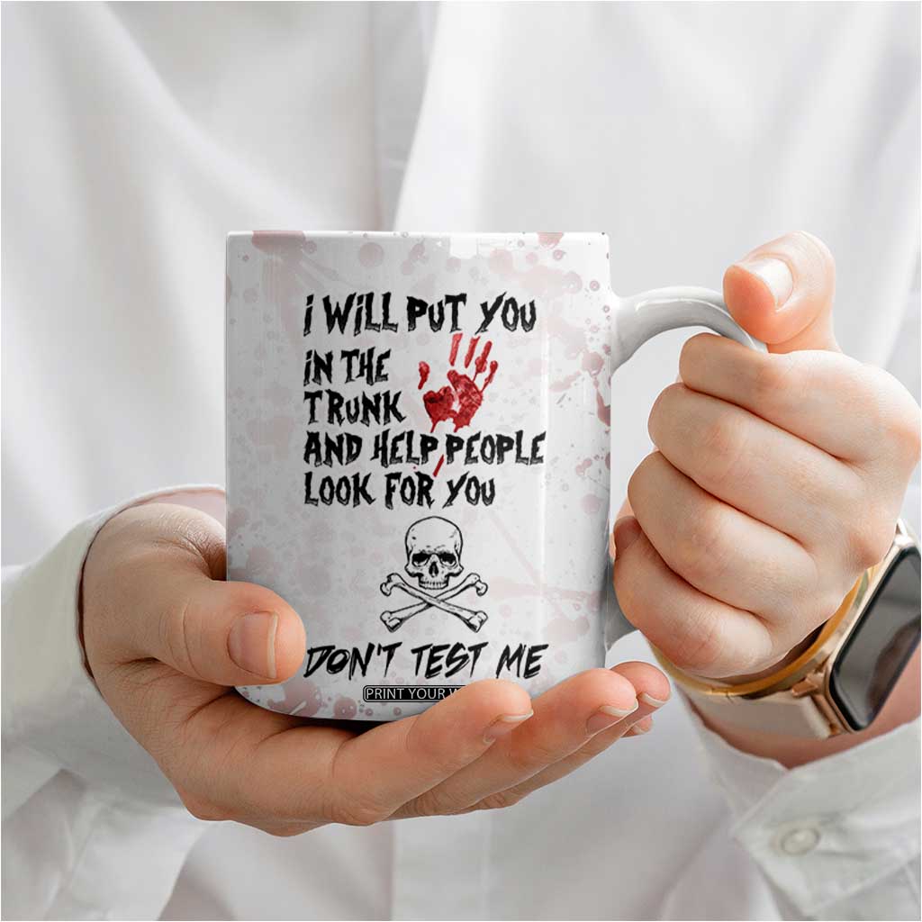 Funny Cat Lover Gifts Coffee Mug Halloween Murderous Cat With Knife What TB10 Print Your Wear