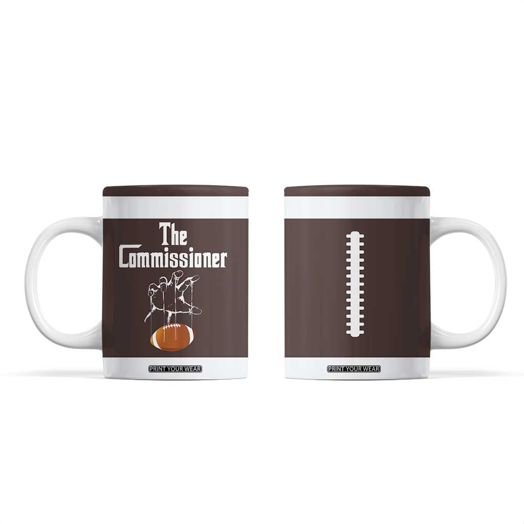 Fantasy Football Commissioner Draft Party Commish FFL Coffee Mug Sports Party Gifts TB10 Brown Print Your Wear