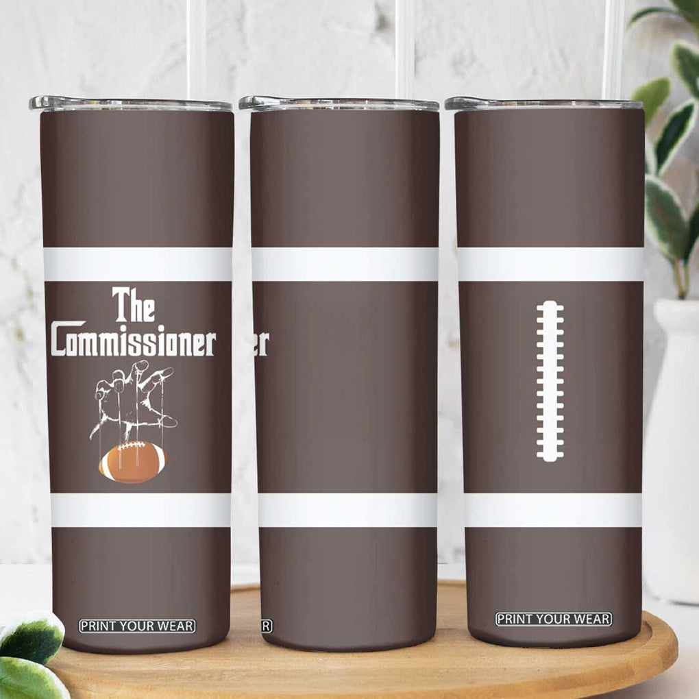 Fantasy Football Commissioner Draft Party Commish FFL Skinny Tumbler Sports Party Gifts TB10 Print Your Wear