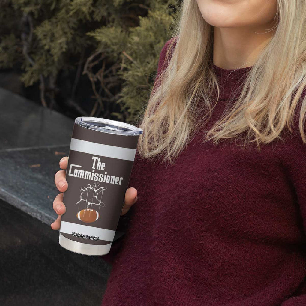 Fantasy Football Commissioner Draft Party Commish FFL Tumbler Cup Sports Party Gifts TB10 Print Your Wear