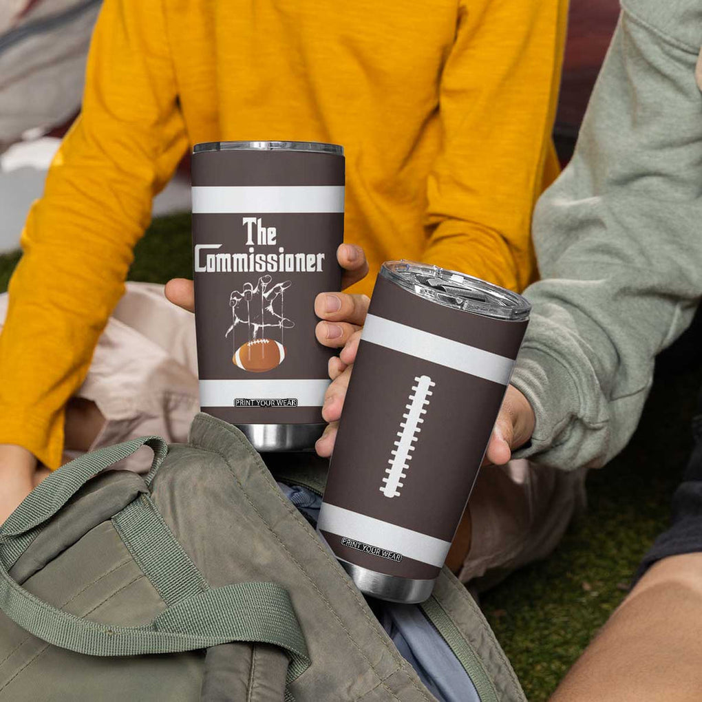 Fantasy Football Commissioner Draft Party Commish FFL Tumbler Cup Sports Party Gifts TB10 Print Your Wear