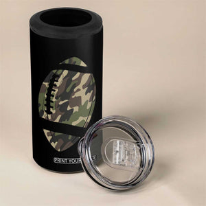 Fantasy Football Commissioner Draft Party Commish FFL 4 in 1 Can Cooler Tumbler Man Myth Legend Camouflage Gift TB10 Print Your Wear