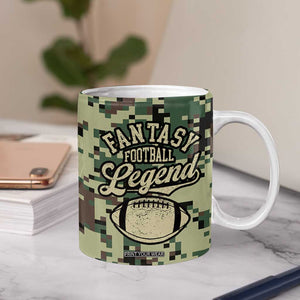 Fantasy Football Legend Coffee Mug Camo American Flag TB10 Print Your Wear