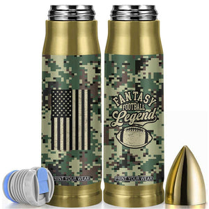 Fantasy Football Legend Bullet Tumbler Camo American Flag TB10 Camo Print Your Wear