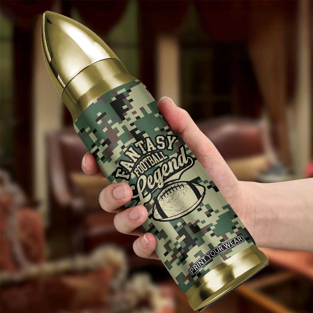 Fantasy Football Legend Bullet Tumbler Camo American Flag TB10 Print Your Wear