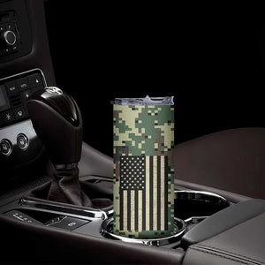Fantasy Football Legend Skinny Tumbler Camo American Flag TB10 Print Your Wear