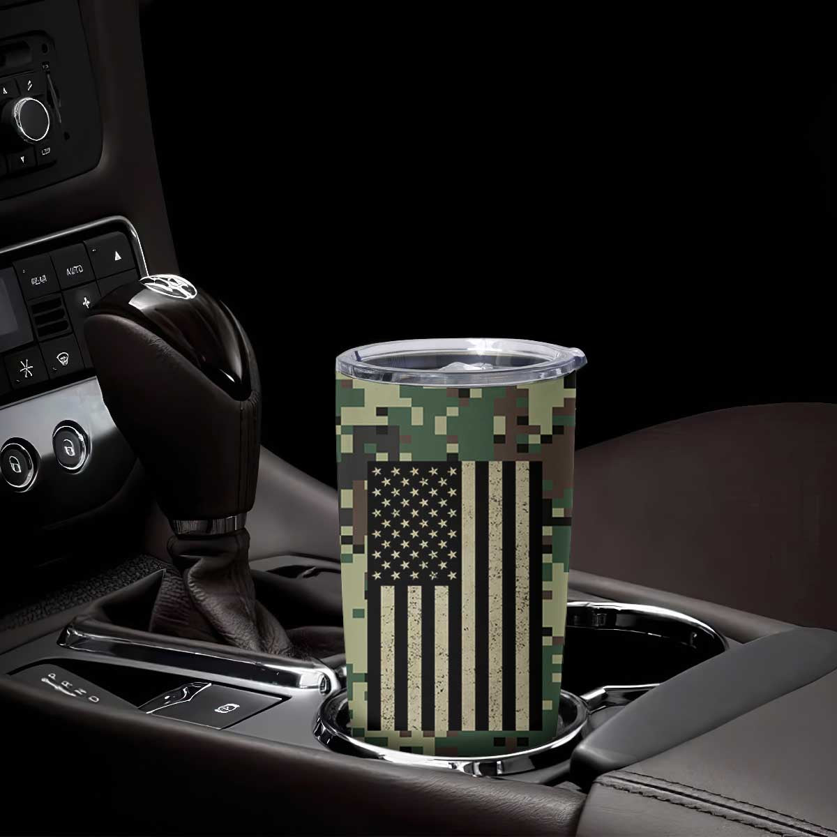 Fantasy Football Legend Tumbler Cup Camo American Flag TB10 Print Your Wear