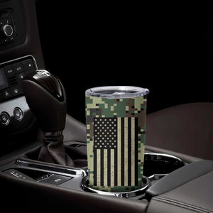 Fantasy Football Legend Tumbler Cup Camo American Flag TB10 Print Your Wear