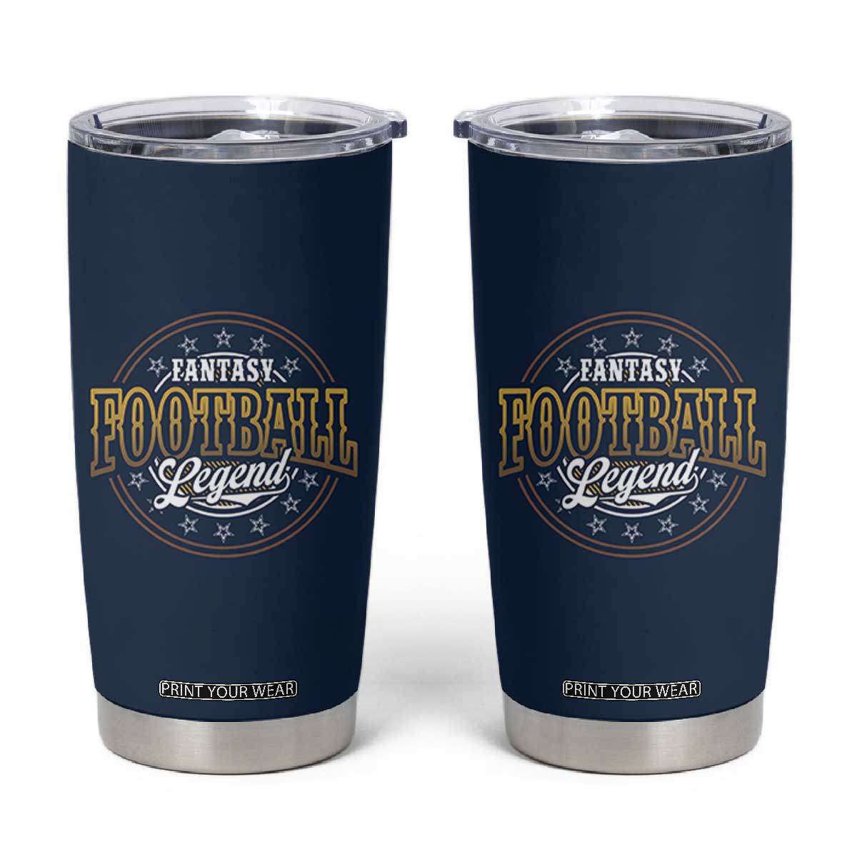 Fantasy Football Legend Tumbler Cup Funny Draft Party TB10 Navy Print Your Wear