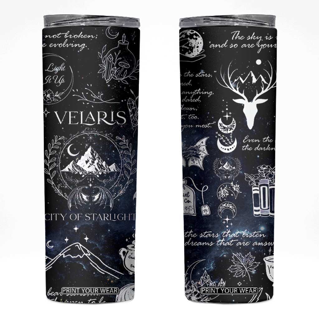 Velaris City Of Starlight Skinny Tumbler Fantasy Night Sky Bookish Book Lovers TB10 Galaxy Print Your Wear