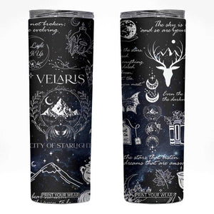 Velaris City Of Starlight Skinny Tumbler Fantasy Night Sky Bookish Book Lovers TB10 Galaxy Print Your Wear