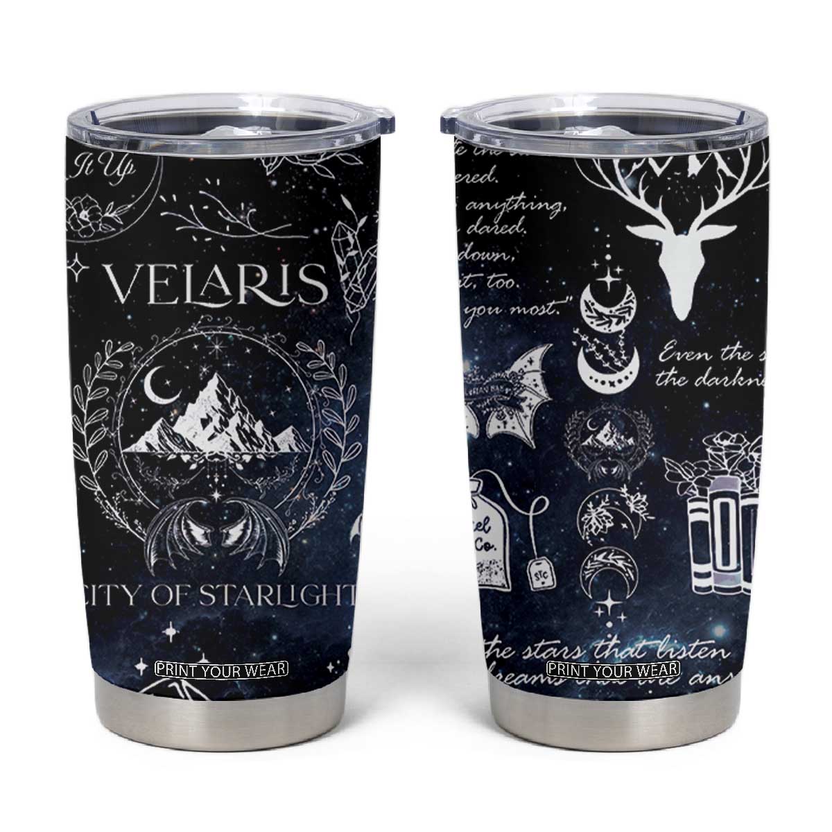 Velaris City Of Starlight Tumbler Cup Fantasy Night Sky Bookish Book Lovers TB10 Galaxy Print Your Wear