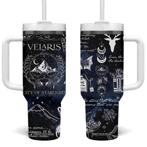 Velaris City Of Starlight Tumbler With Handle Fantasy Night Sky Bookish Book Lovers TB10 One Size: 40 oz Galaxy Print Your Wear