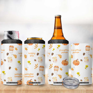 Pumpkin Season Fall Gift 4 in 1 Can Cooler Tumbler Autumn Travel Cup For Thanksgiving TB10 Print Your Wear