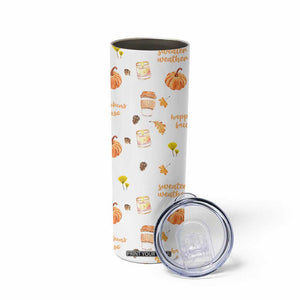 Pumpkin Season Fall Gift Skinny Tumbler Autumn Travel Cup For Thanksgiving TB10 Print Your Wear