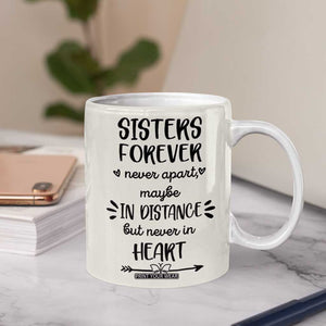 Personalized Long Distance Friendship Gift Coffee Mug Custom Name Best Friends Gifts For Women Bestie TB10 Print Your Wear