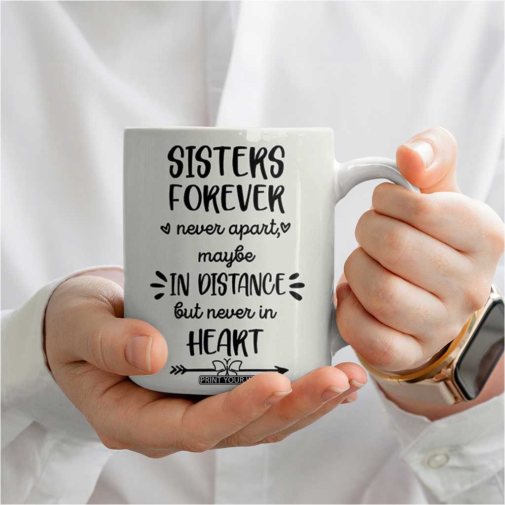 Personalized Long Distance Friendship Gift Coffee Mug Custom Name Best Friends Gifts For Women Bestie TB10 Print Your Wear