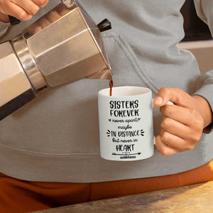 Personalized Long Distance Friendship Gift Coffee Mug Custom Name Best Friends Gifts For Women Bestie TB10 Print Your Wear