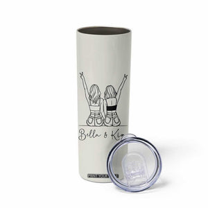 Personalized Long Distance Friendship Gift Skinny Tumbler Custom Name Best Friends Gifts For Women Bestie TB10 Print Your Wear