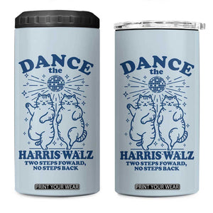 President Kamala Harris 2024 4 in 1 Can Cooler Tumbler Two Steps Forward Not Back Funny Childless Cat Lady TB10 One Size: 16 oz Blue Print Your Wear