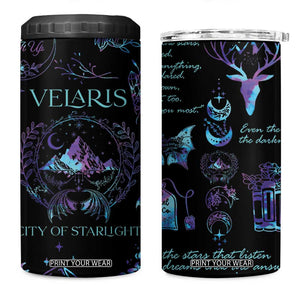 Velaris City Of Starlight 4 in 1 Can Cooler Tumbler Fantasy Celestial City Night Sky Bookish Book Lovers TB10 One Size: 16 oz Galaxy Print Your Wear