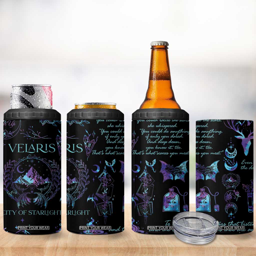 Velaris City Of Starlight 4 in 1 Can Cooler Tumbler Fantasy Celestial City Night Sky Bookish Book Lovers TB10 Print Your Wear