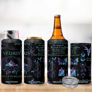 Velaris City Of Starlight 4 in 1 Can Cooler Tumbler Fantasy Celestial City Night Sky Bookish Book Lovers TB10 Print Your Wear