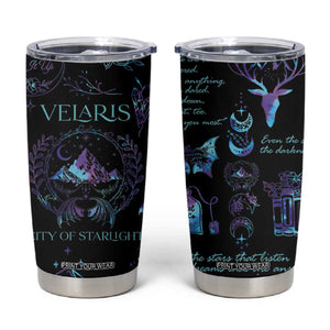 Velaris City Of Starlight Tumbler Cup Fantasy Celestial City Night Sky Bookish Book Lovers TB10 Galaxy Print Your Wear