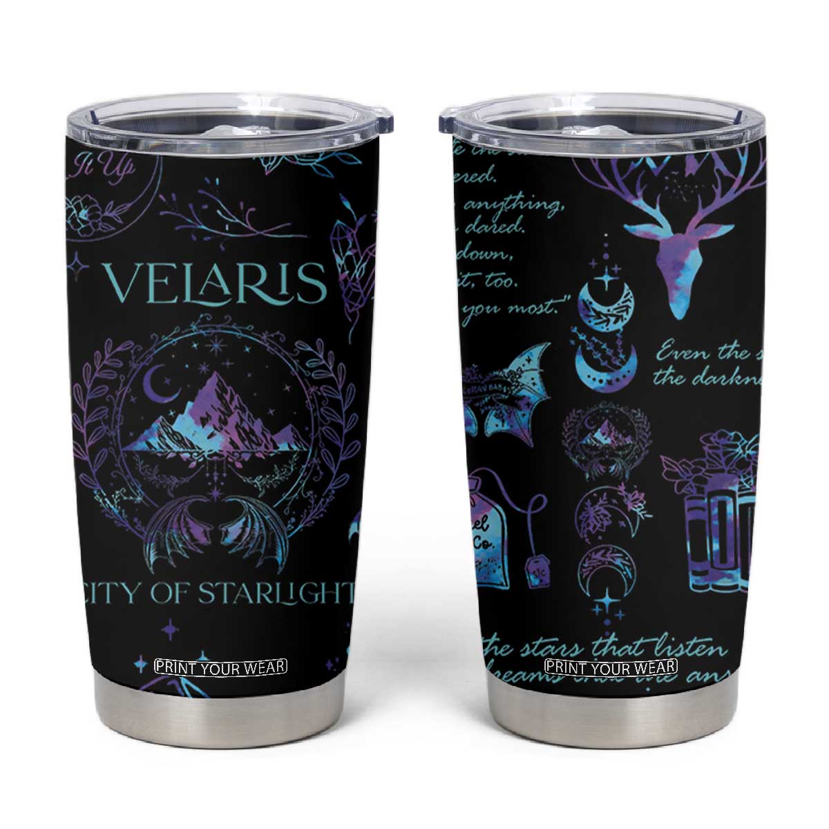 Velaris City Of Starlight Tumbler Cup Fantasy Celestial City Night Sky Bookish Book Lovers TB10 Galaxy Print Your Wear