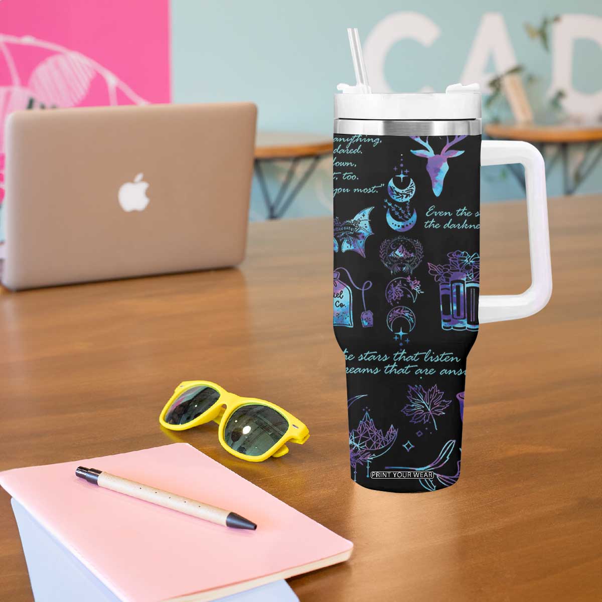 Velaris City Of Starlight Tumbler With Handle Fantasy Celestial City Night Sky Bookish Book Lovers TB10 Print Your Wear