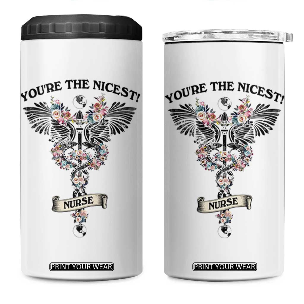 Nurse Gifts For Women 4 in 1 Can Cooler Tumbler Nurse Appreciation Thank You Gift For RN Hospital Staff TB10 One Size: 16 oz White Print Your Wear
