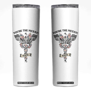 Nurse Gifts For Women Skinny Tumbler Nurse Appreciation Thank You Gift For RN Hospital Staff TB10 White Print Your Wear
