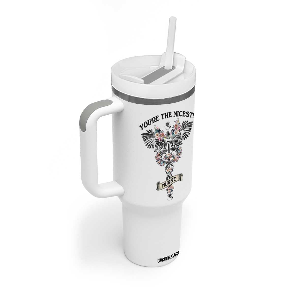 Nurse Gifts For Women Tumbler With Handle Nurse Appreciation Thank You Gift For RN Hospital Staff TB10 Print Your Wear