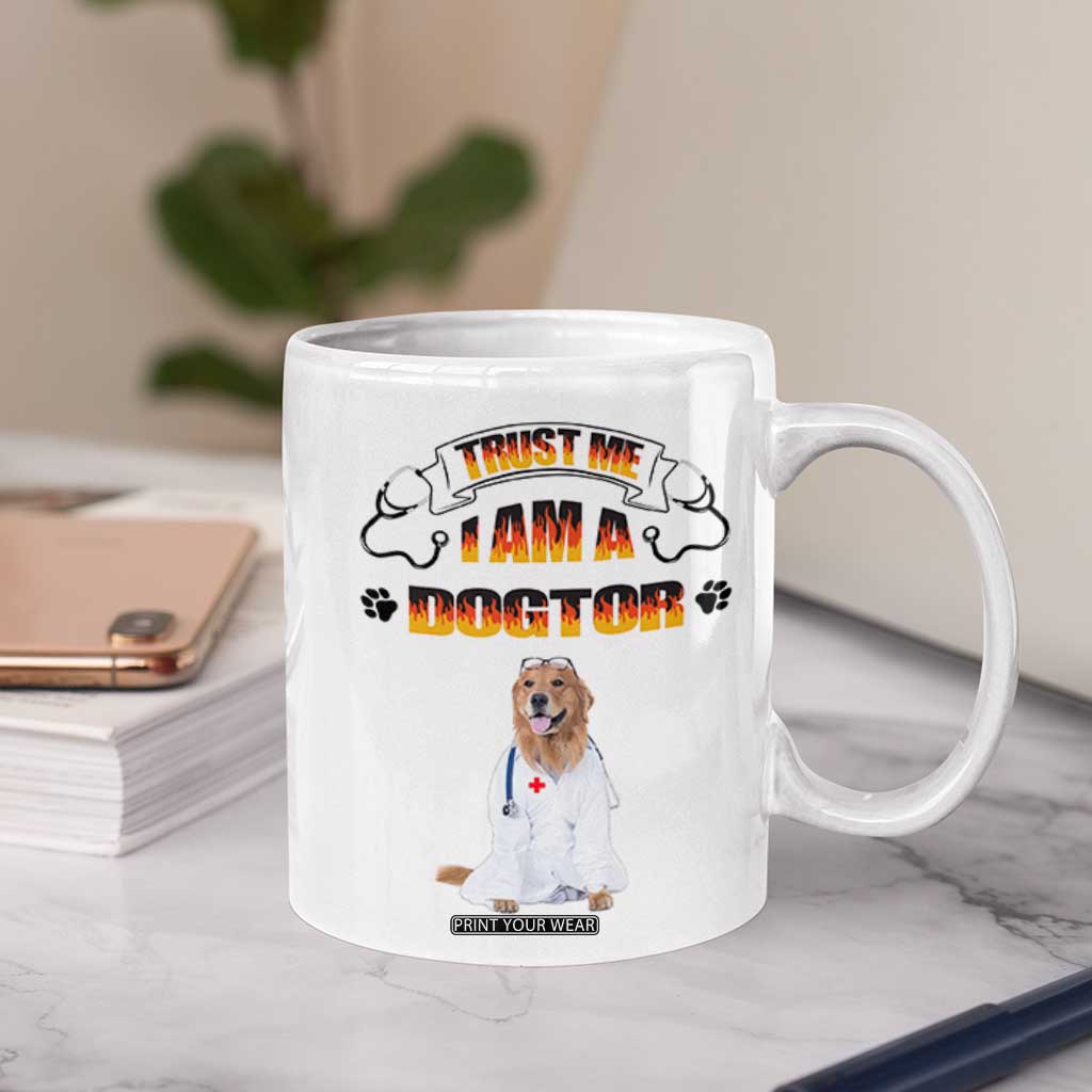 Veterinarian Gifts Coffee Mug Trust Me Im A Dogtor Doctor Vet Tech Funny Dog Gifts TB10 Print Your Wear
