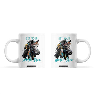 Horse Lovers Coffee Mug Cowgirl Cowboy Equestrian Gifts TB10 White Print Your Wear