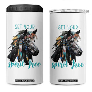 Horse Lovers 4 in 1 Can Cooler Tumbler Cowgirl Cowboy Equestrian Gifts TB10 One Size: 16 oz White Print Your Wear