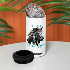 Horse Lovers 4 in 1 Can Cooler Tumbler Cowgirl Cowboy Equestrian Gifts TB10 Print Your Wear