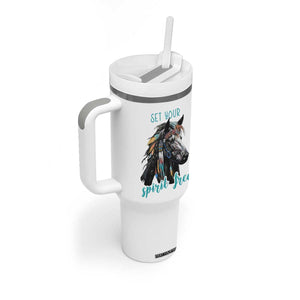 Horse Lovers Tumbler With Handle Cowgirl Cowboy Equestrian Gifts TB10 Print Your Wear