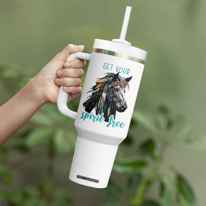 Horse Lovers Tumbler With Handle Cowgirl Cowboy Equestrian Gifts TB10 Print Your Wear