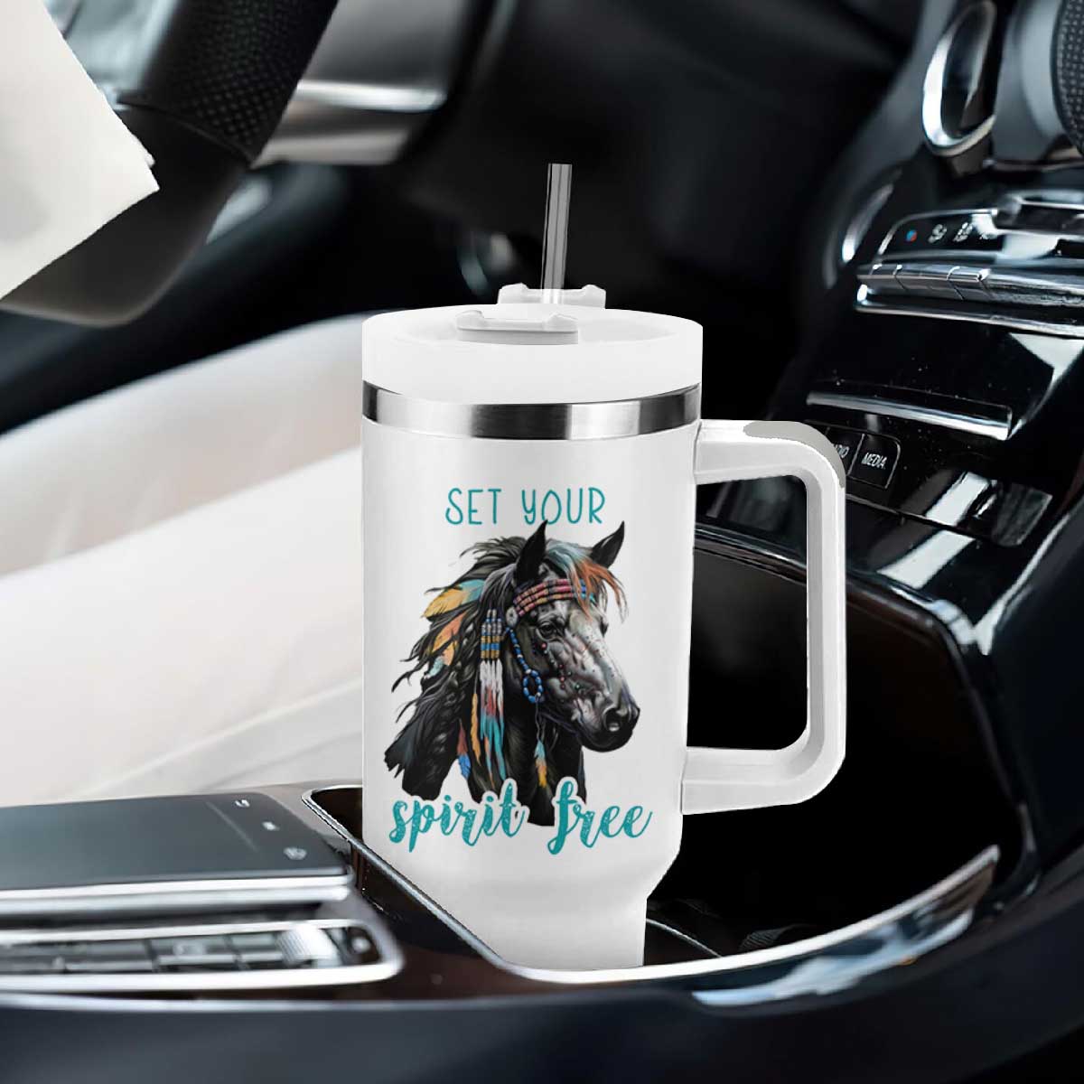 Horse Lovers Tumbler With Handle Cowgirl Cowboy Equestrian Gifts TB10 Print Your Wear