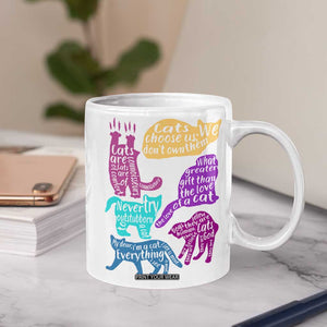 Cat Lover Gifts Coffee Mug Kitten Quotes From Famous Writers Authors and Feline Lovers TB10 Print Your Wear