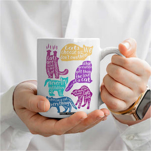 Cat Lover Gifts Coffee Mug Kitten Quotes From Famous Writers Authors and Feline Lovers TB10 Print Your Wear