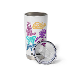 Cat Lover Gifts Tumbler Cup Kitten Quotes From Famous Writers Authors and Feline Lovers TB10 Print Your Wear