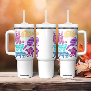 Cat Lover Gifts Tumbler With Handle Kitten Quotes From Famous Writers Authors and Feline Lovers TB10 Print Your Wear