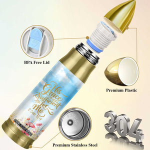 Christian Gifts For Women Bullet Tumbler Encouraging Bible Verse Cross His Grace Is Sufficient For Me TB10 Print Your Wear