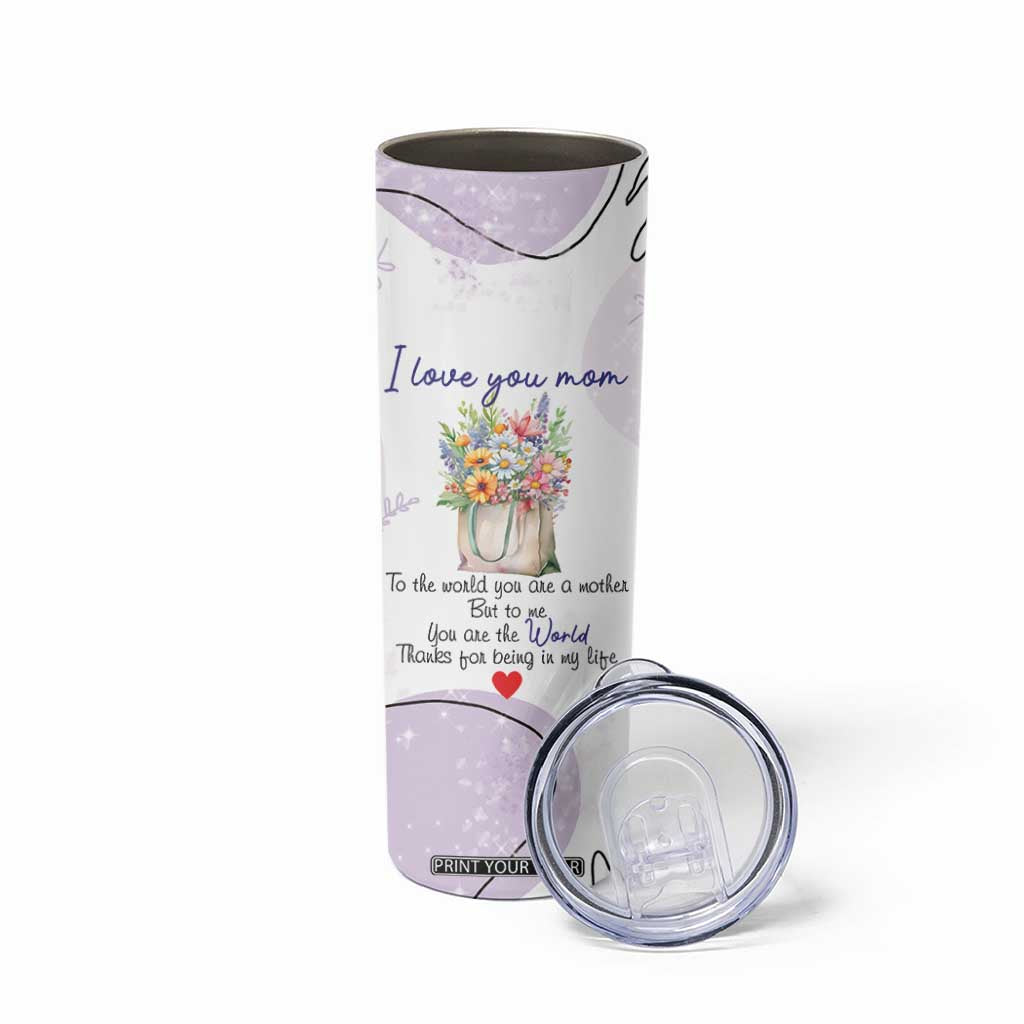 Birthday Gifts For Mom Skinny Tumbler From Daughter Son I Love You Mom Valentines Mothers Day Present TB10 Print Your Wear