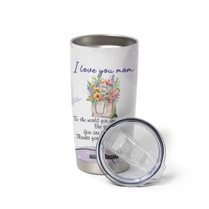 Birthday Gifts For Mom Tumbler Cup From Daughter Son I Love You Mom Valentines Mothers Day Present TB10 Print Your Wear